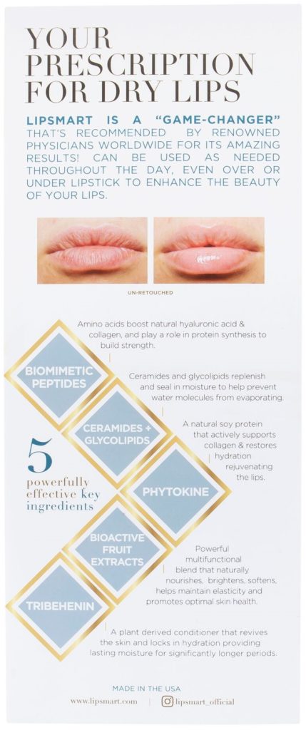 Lipsmart 5 key ingredients