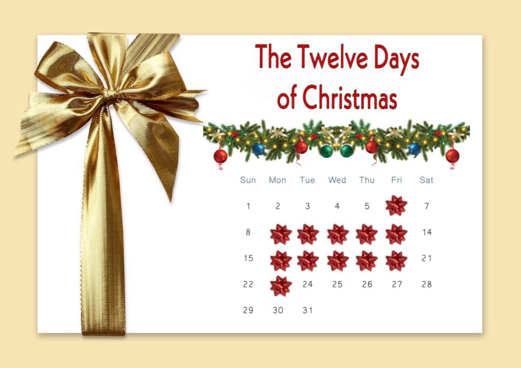 the 12 days of christmas